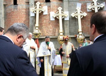 Sfinţire de cruci la Catedrală