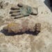 Bombă adusă de un copil în curtea bunicii