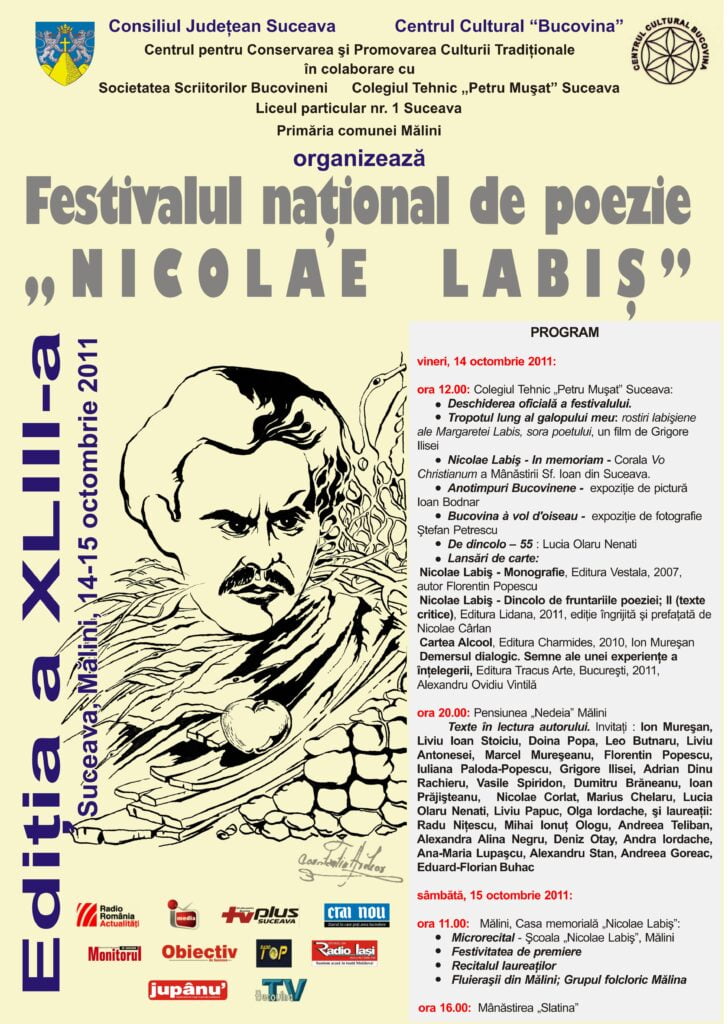 Festivalul „Nicolae Labiş”, la Suceava şi la Mălini