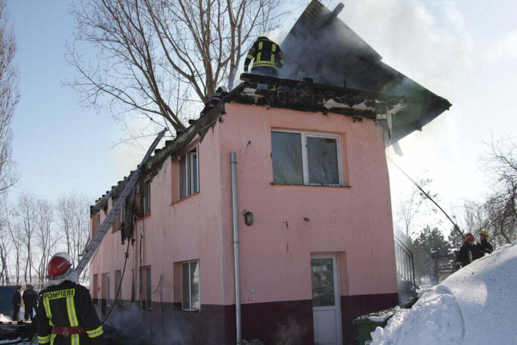 Incendiu la sediul „Florconstruct”
