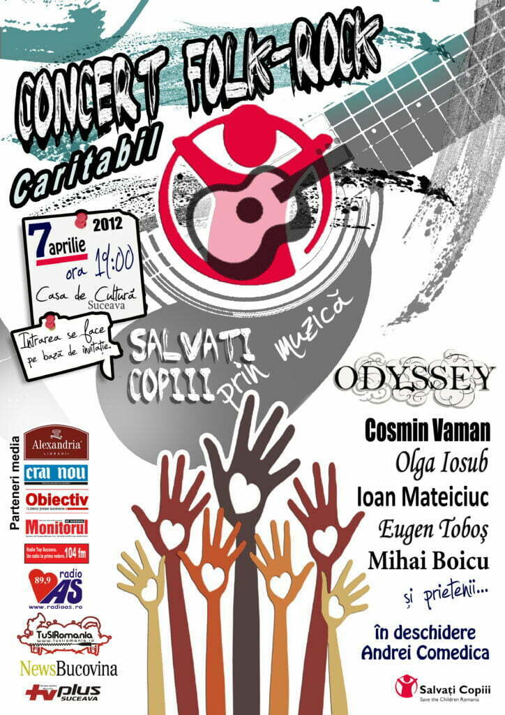 Concert caritabil organizat de „Salvaţi copiii”