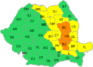 Avertizarea cod galben de ploi a fost prelungită