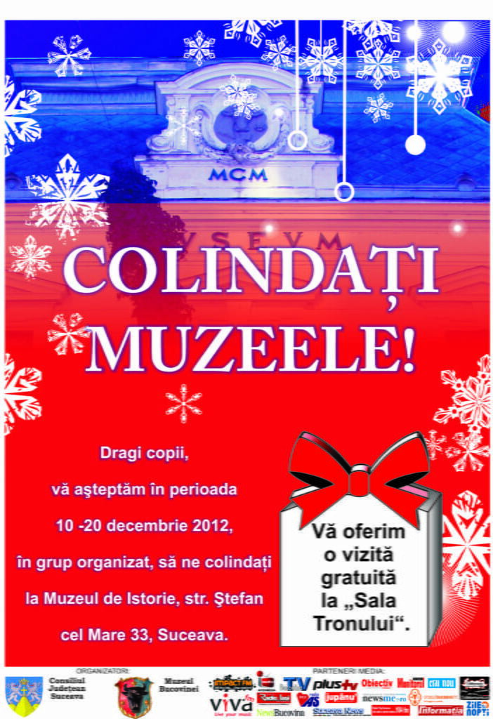 Colindătorii, aşteptaţi la Muzeul Bucovinei