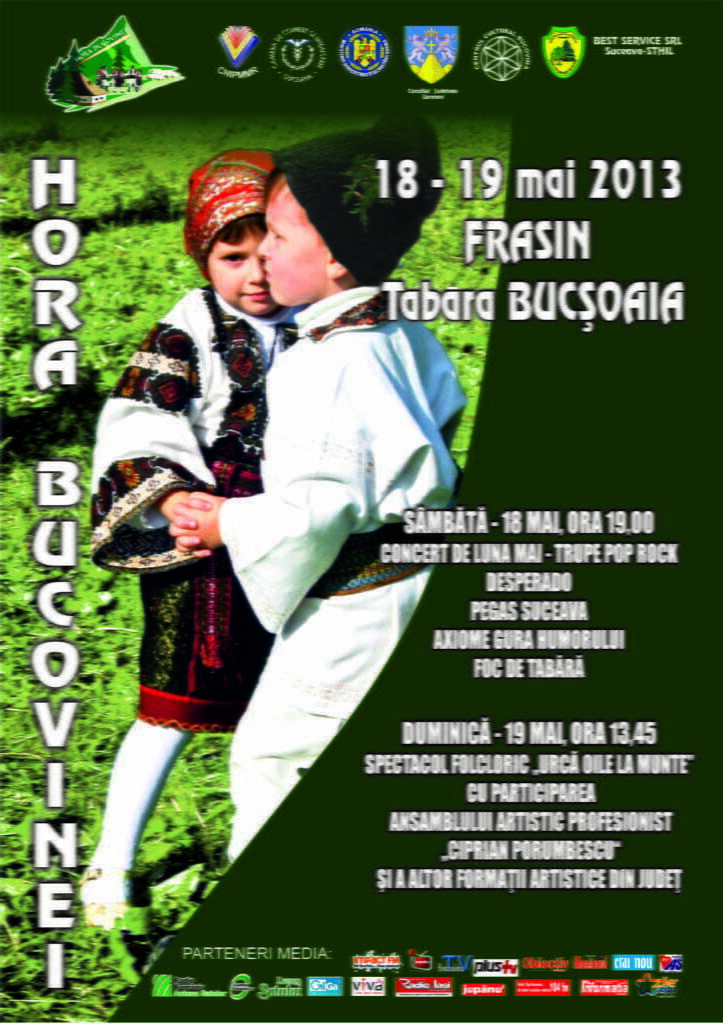 „Hora Bucovinei”, pe 18 şi 19 mai, la Frasin