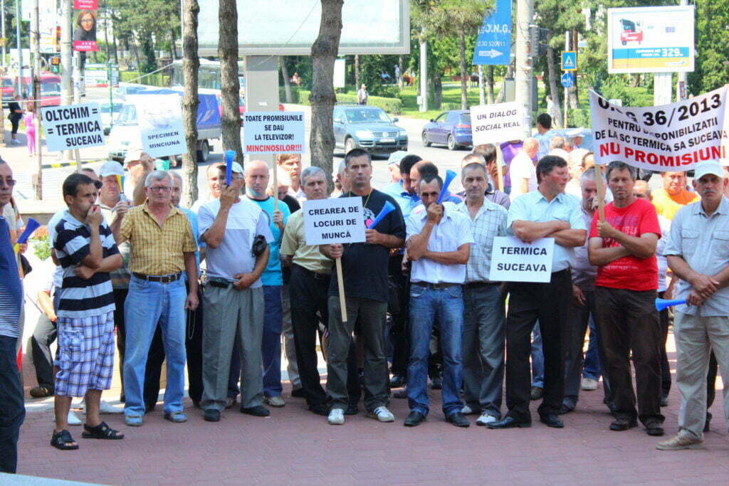Foştii angajaţi ai „Termica”, un nou protest