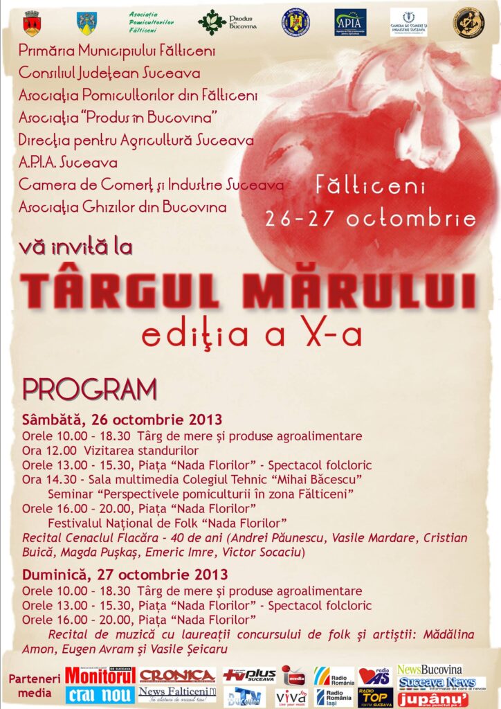 Tîrgul Mărului, la Fălticeni