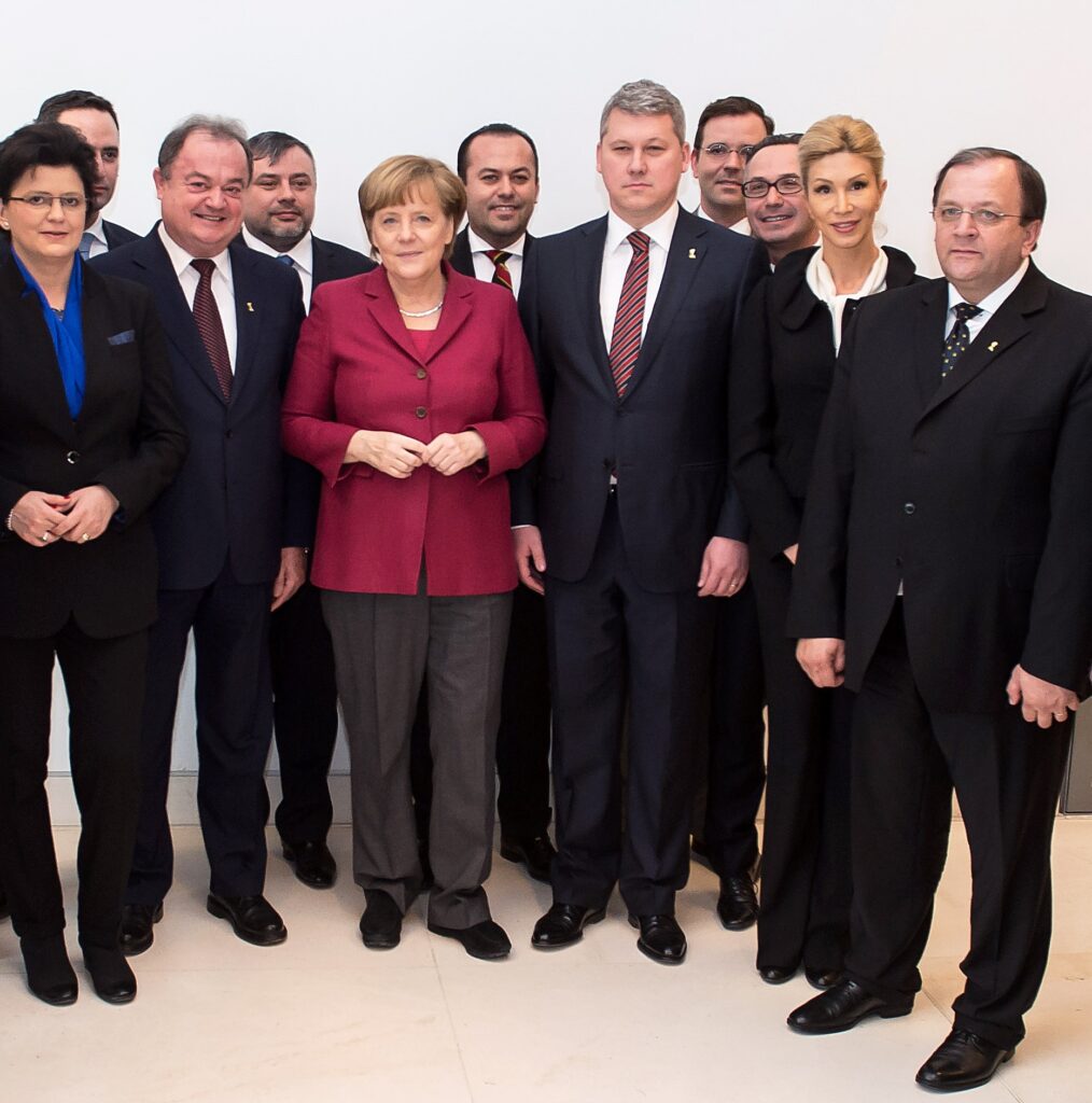 Flutur şi Balan, întîlnire cu Merkel