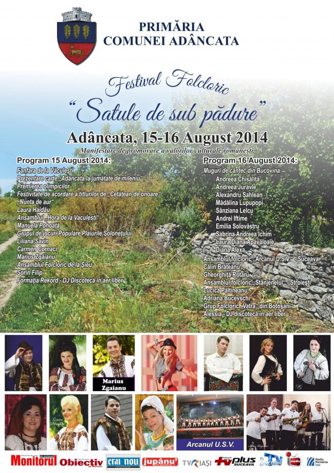 Festival folcoric la Adîncata