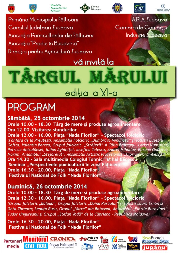 Tîrgul Mărului, la Fălticeni