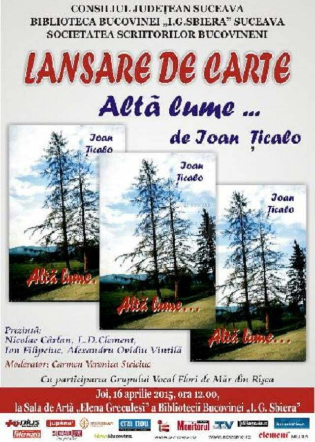 Lansare de carte „Altă lume…”