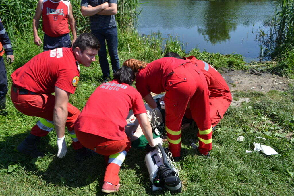 Înecat într-un canal colector