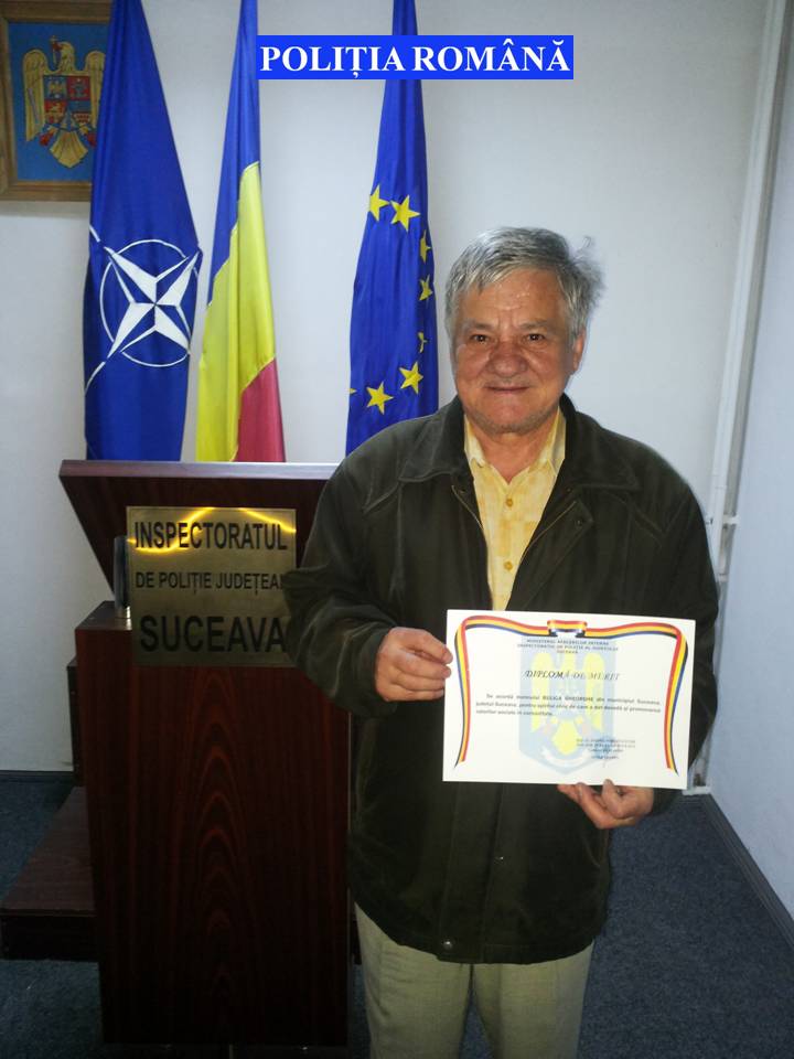 Diplomă de merit pentru spirit civic