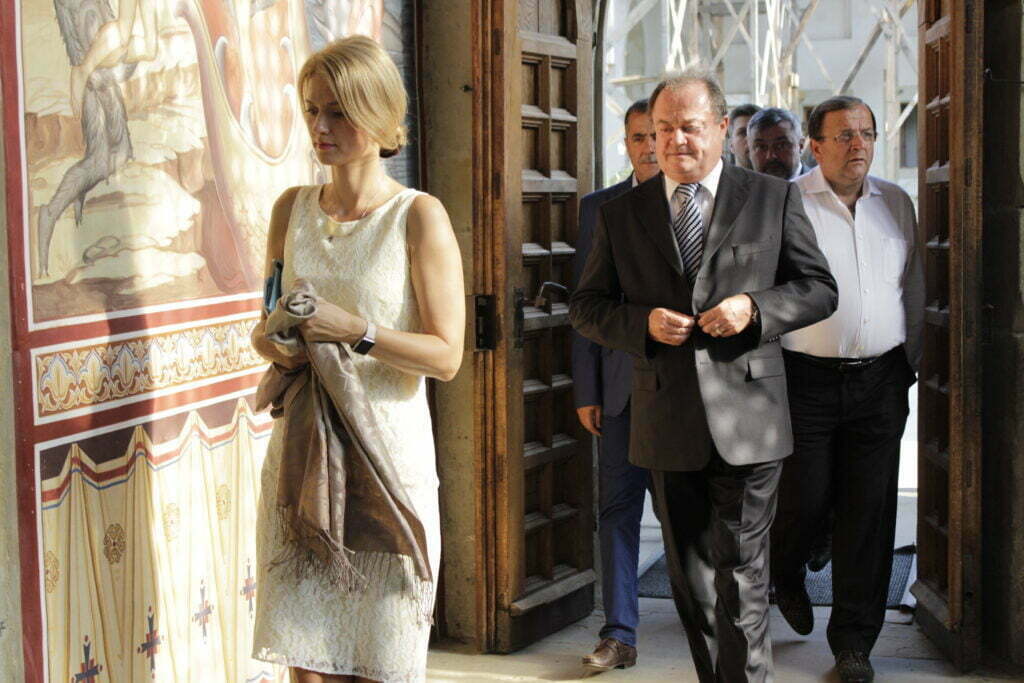 Gorghiu şi Blaga, la Putna, la mormîntul lui Ştefan şi la un selfie