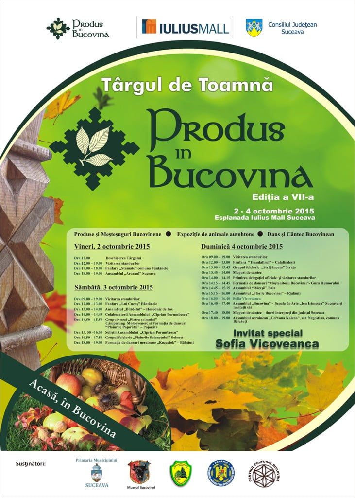 Tîrgul de Toamnă „Produs în Bucovina”