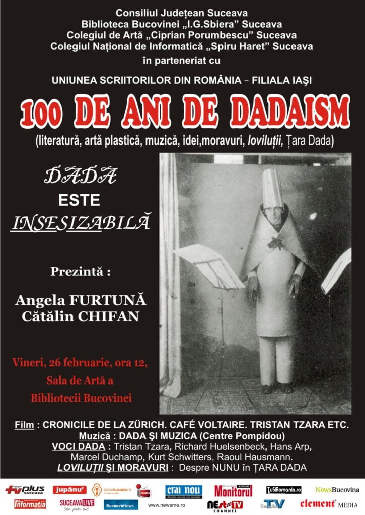 Dada este insesizabilă, la Biblioteca Bucovinei