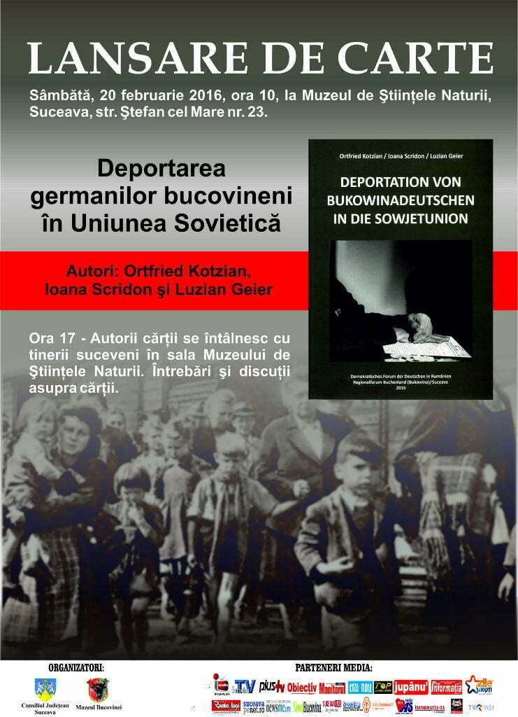Carte despre deportarea germanilor bucovineni