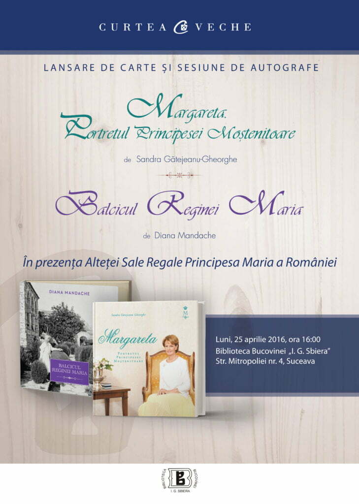 Lansare de carte în prezenţa Principesei Maria