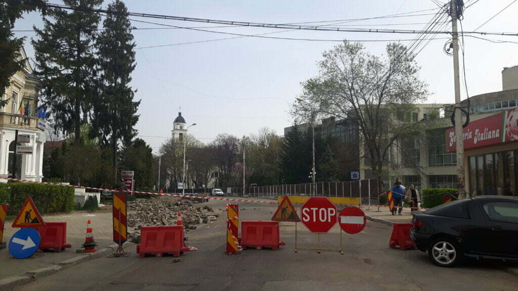 Strada Ştefan cel Mare, închisă pentru modernizare