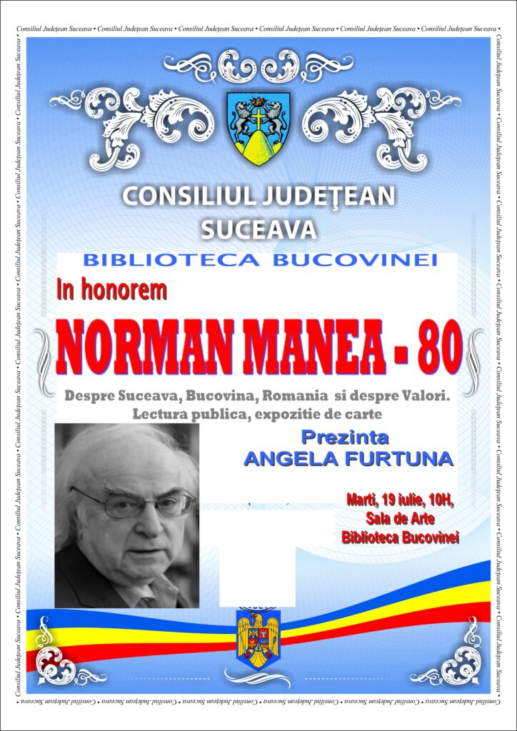 Norman Manea, 80 de ani