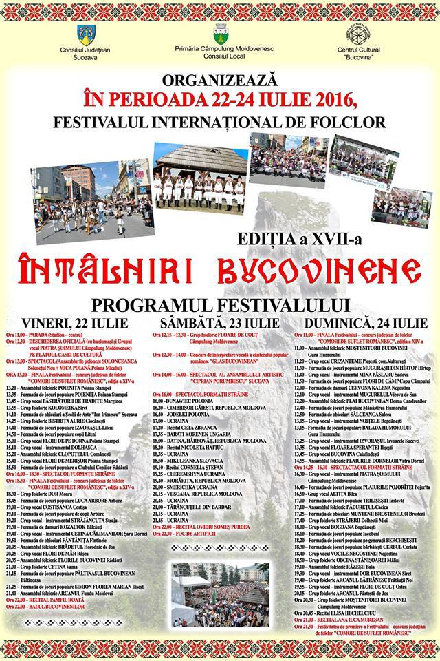 Întîlniri bucovinene, la Cîmpulung