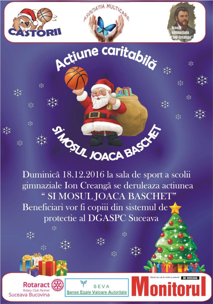 Meci de baschet, spectatori invitaţi să vină cu jucării