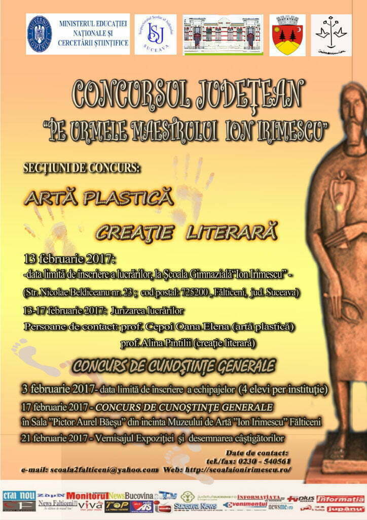 „Pe urmele maestrului Ion Irimescu”, la Fălticeni