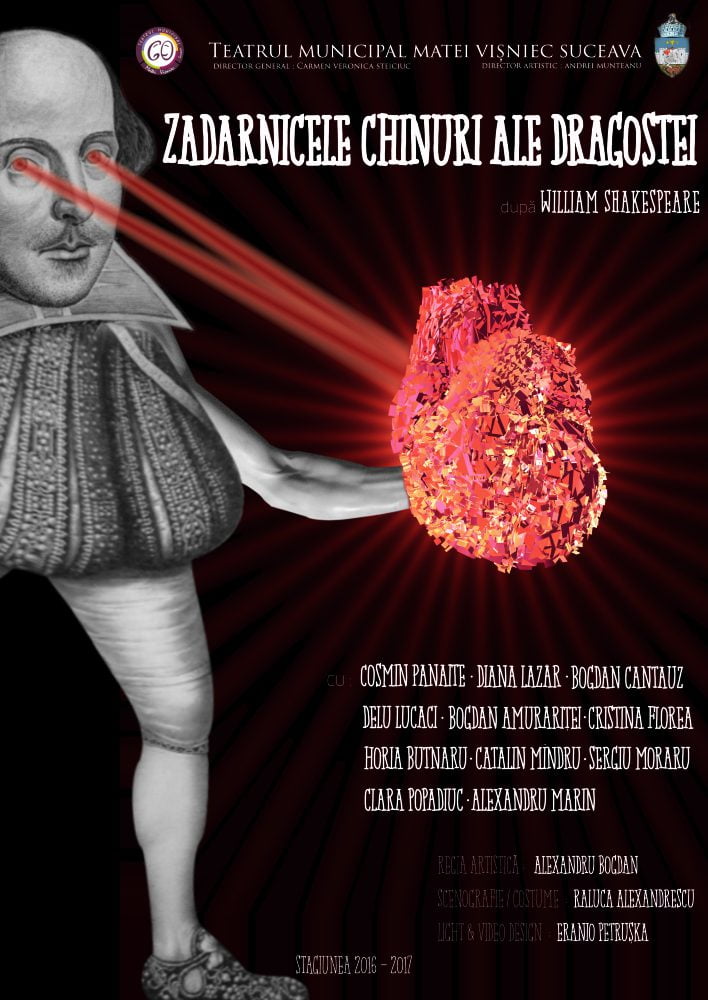 „Zadarnicele chinuri ale dragostei”, din nou pe scena suceveană