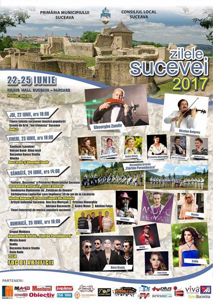 Gheorghe Zamfir, cap de afiş la Zilele Sucevei