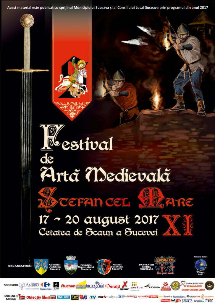 Parada participanţilor la Festivalul Medieval, pe 17 august