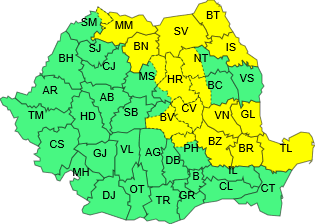 Ploi pînă sîmbătă seara la ora 11.00