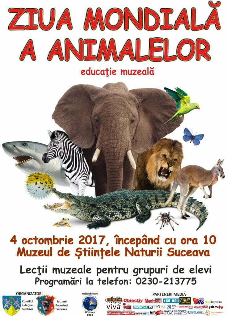 Documentar despre mamifere, la Muzeul de Ştiinţele Naturii