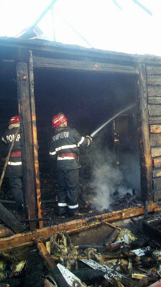 Incendiu la Baia, intervenţie de două ore şi jumătate