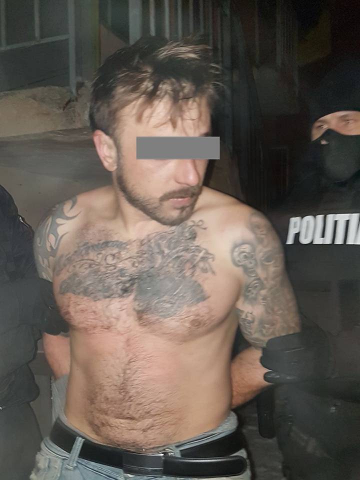 Soţia şi copilul unui individ violent, scut în faţa poliţiştilor