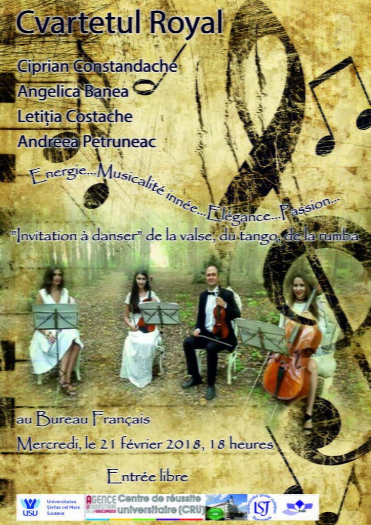 Cvartetul Royal, concert la Biroul Francez