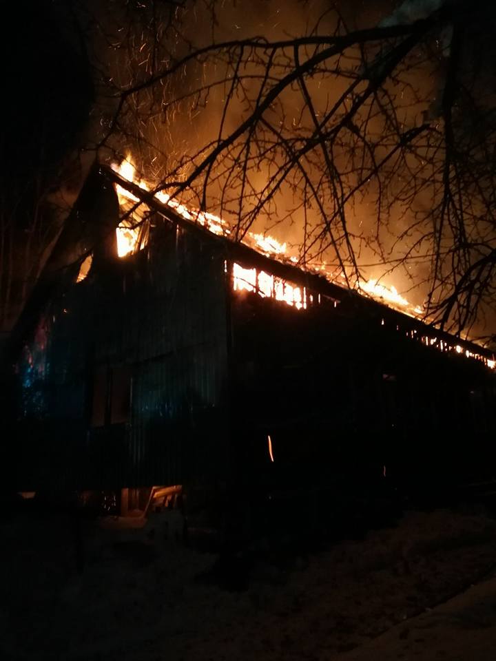 Incendiu, gravidă atac de panică