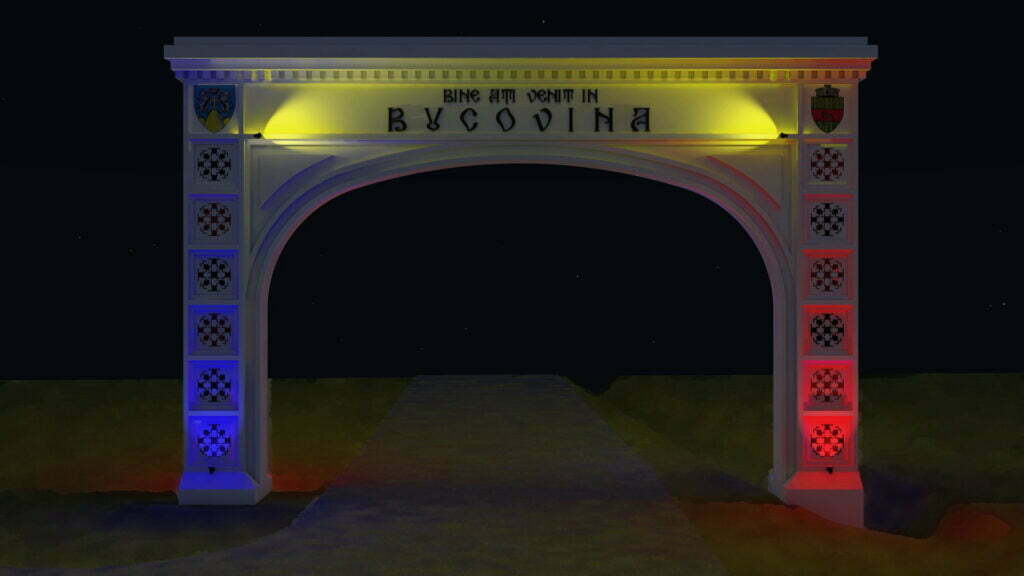 Arc de triumf, la Cornu Luncii