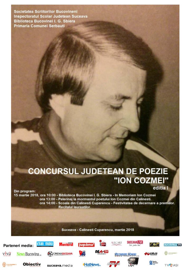 Concurs de poezie în memoria lui Ion Cozmei
