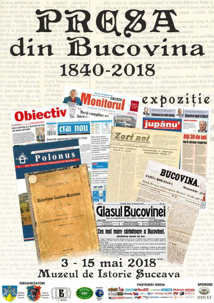 Presa din Bucovina, în expoziţie