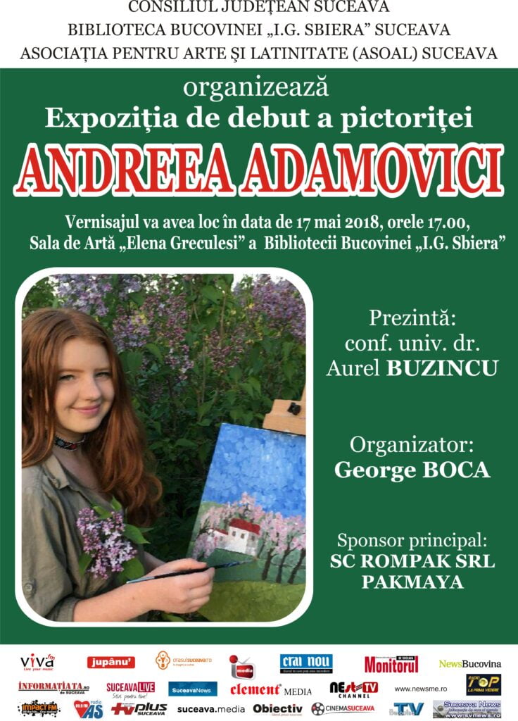 Pictoriţa Andreea Adamovici, expoziţie de debut