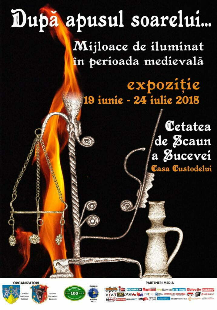 Expoziţie cu mijloace de iluminat din perioada medievală