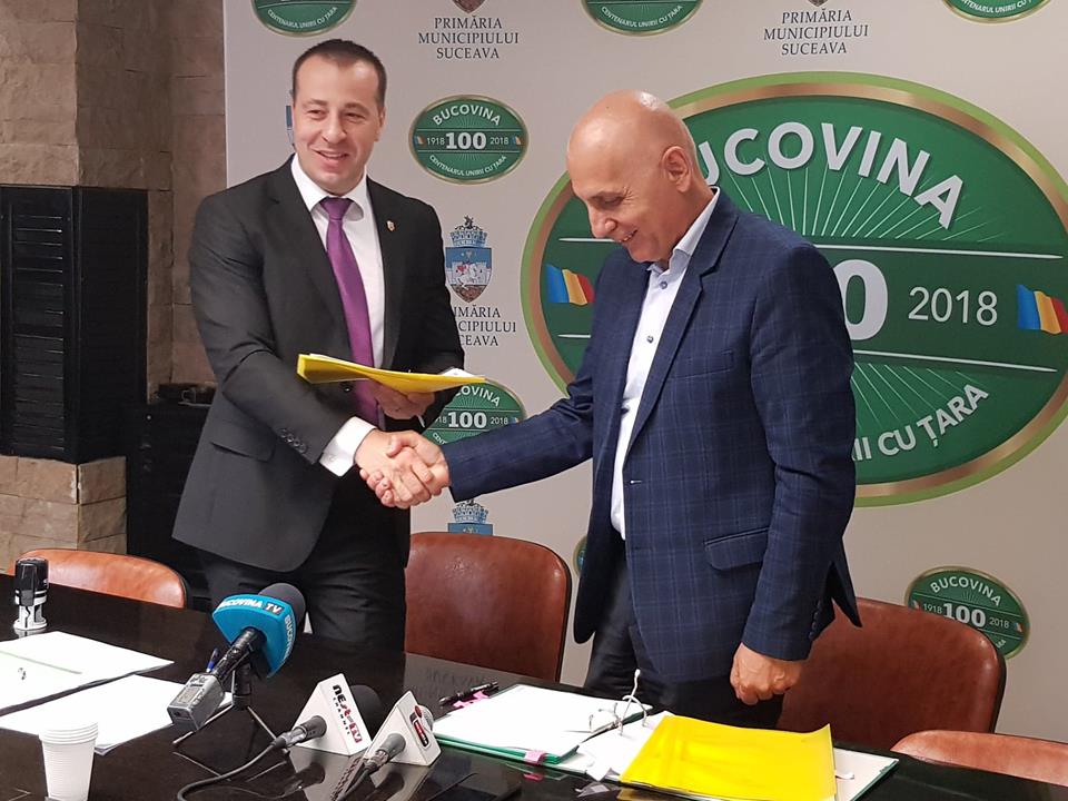 Contractul pentru reabilitarea termică a clădirii Primăriei Suceava, semnat