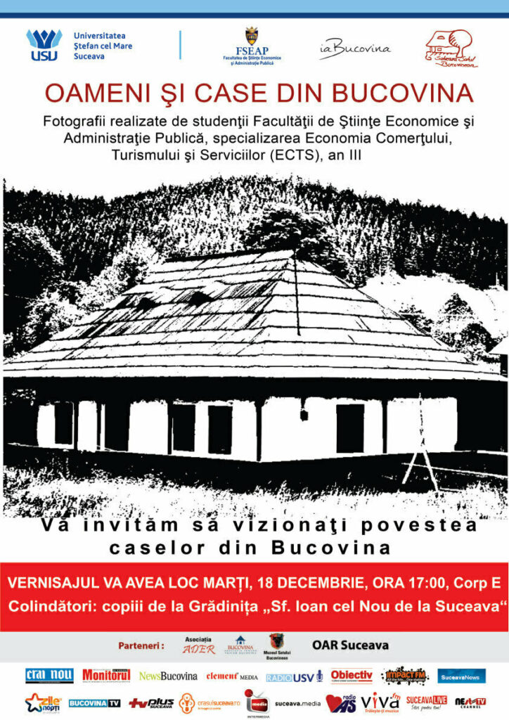 „Oameni şi case din Bucovina”, la USV