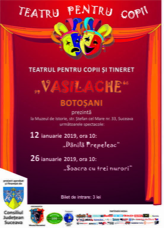 Două piese de teatru pentru copii, la muzeu