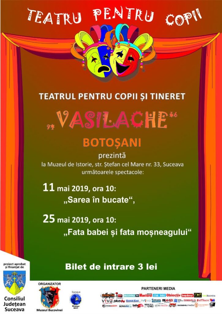 Două spectacole pentru copii, la Muzeul de Istorie