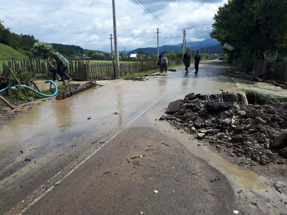 Ploile au afectat cel mai puternic localitatea Boroaia