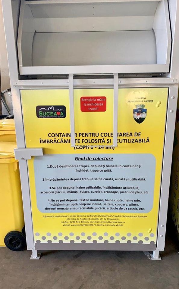 Puncte de colectare pentru hainele vechi