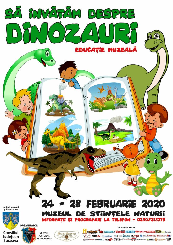„Să învăţăm despre dinozauri”, la Muzeul de Ştiinţele Naturii