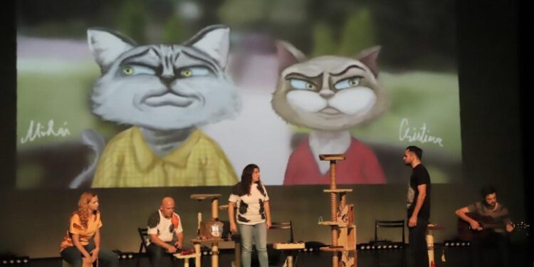 Spectacol pe terasa teatrului sucevean