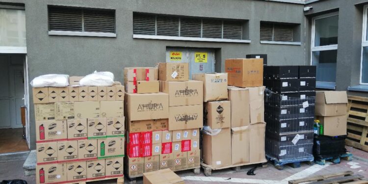 Crucea Roșie: 1.400 de kilograme de echipamente, pentru SJU