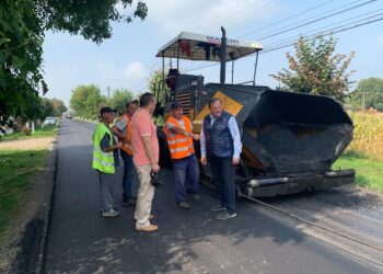 Reparații pe drumul Rădăuți – Vicovu de Jos